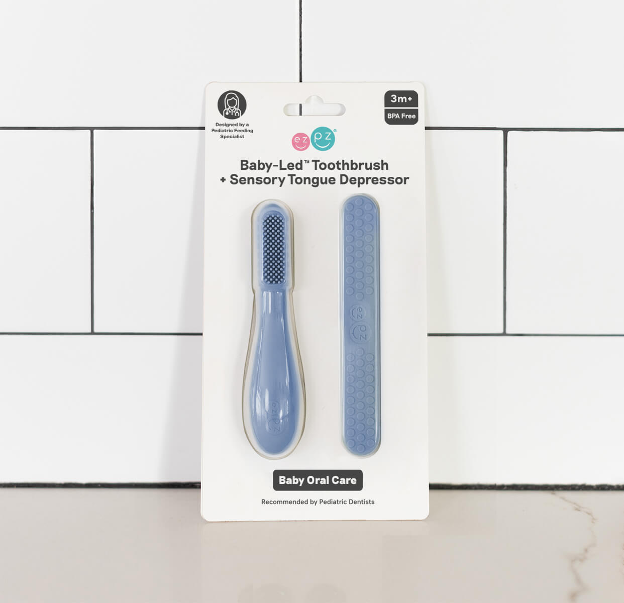 Image of Baby-Led™ Toothbrush + Tongue Depressor