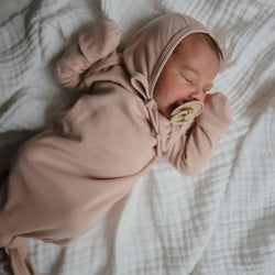 Image of Ribbed Baby Bonnet