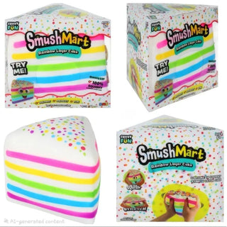 Crazy Fun SmushMart Rainbow Layer Cake