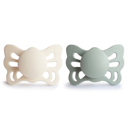 Image of FRIGG Butterfly Anatomical Silicone Pacifier 2-Pack (0-6 Months)