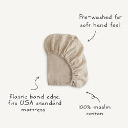 Image of Extra Soft Muslin Crib Sheet - 2 Pack