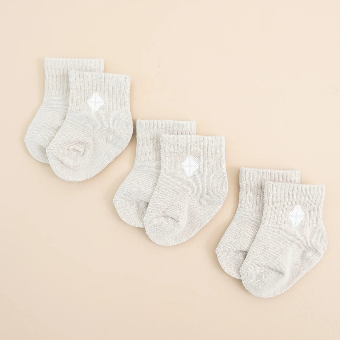Kyte Baby Crew Socks Combo 3-Pack in Oat