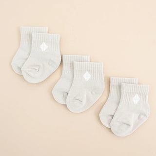 Kyte Baby Crew Socks Combo 3-Pack in Oat
