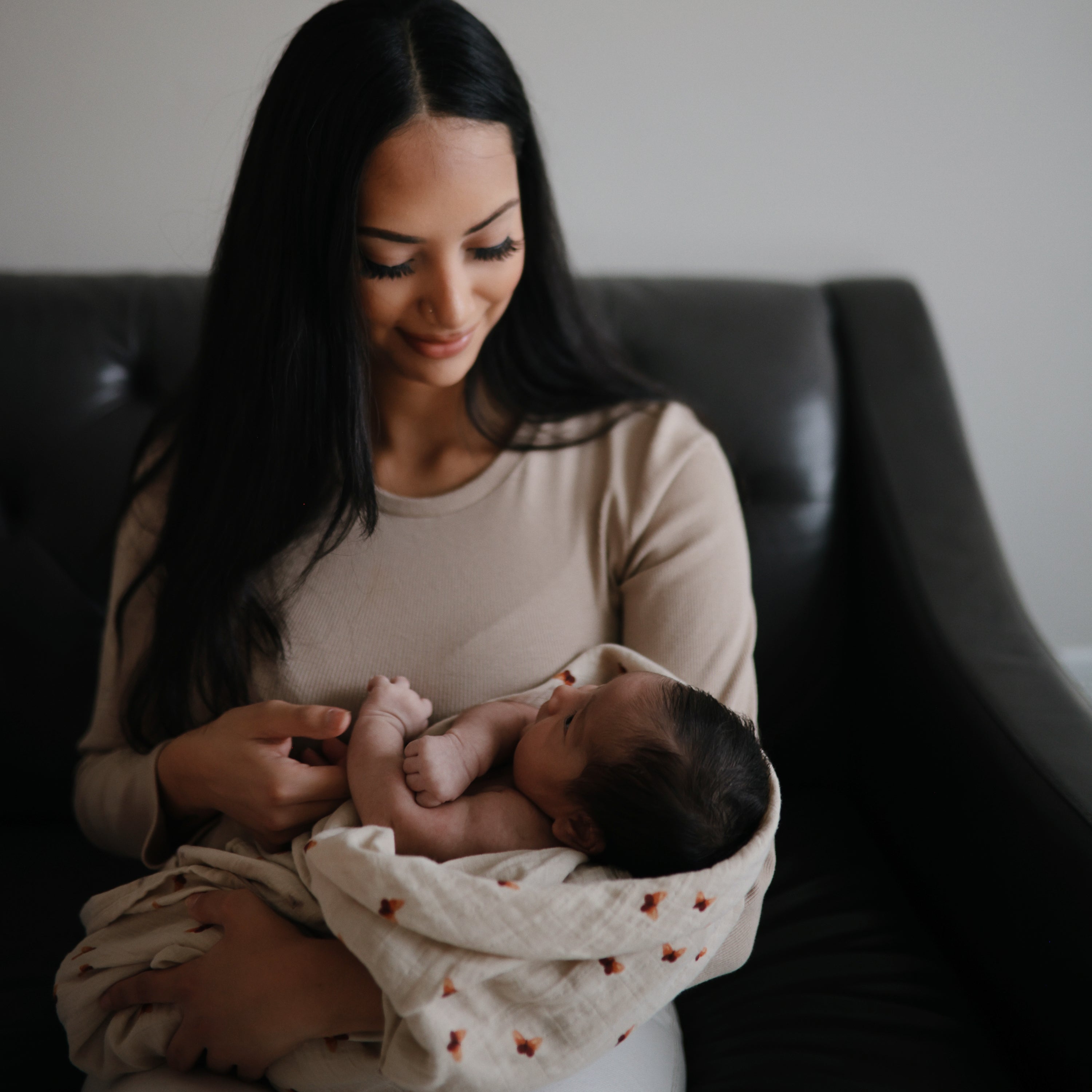 Image of Organic Cotton Muslin Swaddle Blanket