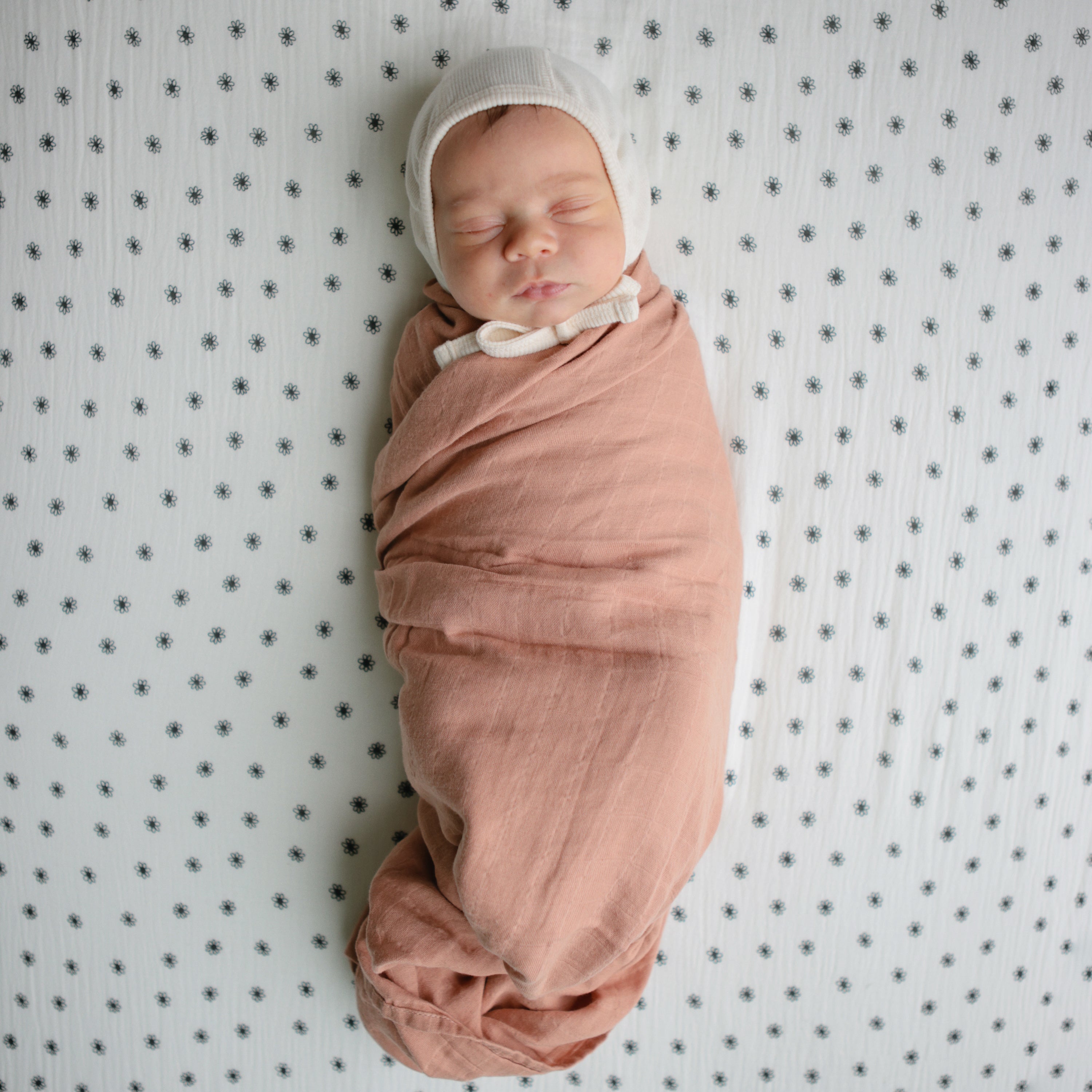 Image of Organic Cotton Muslin Swaddle Blanket