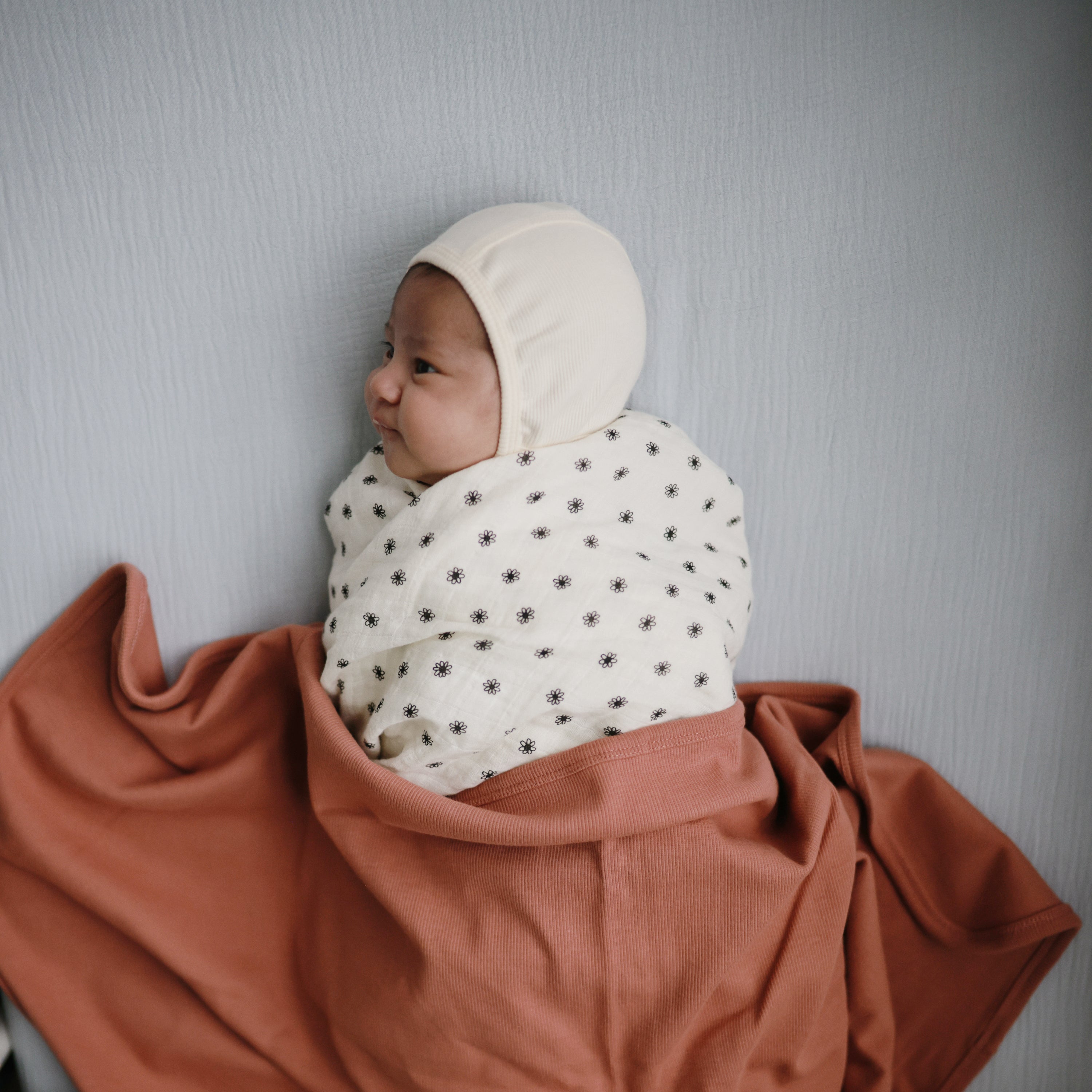 Image of Organic Cotton Muslin Swaddle Blanket