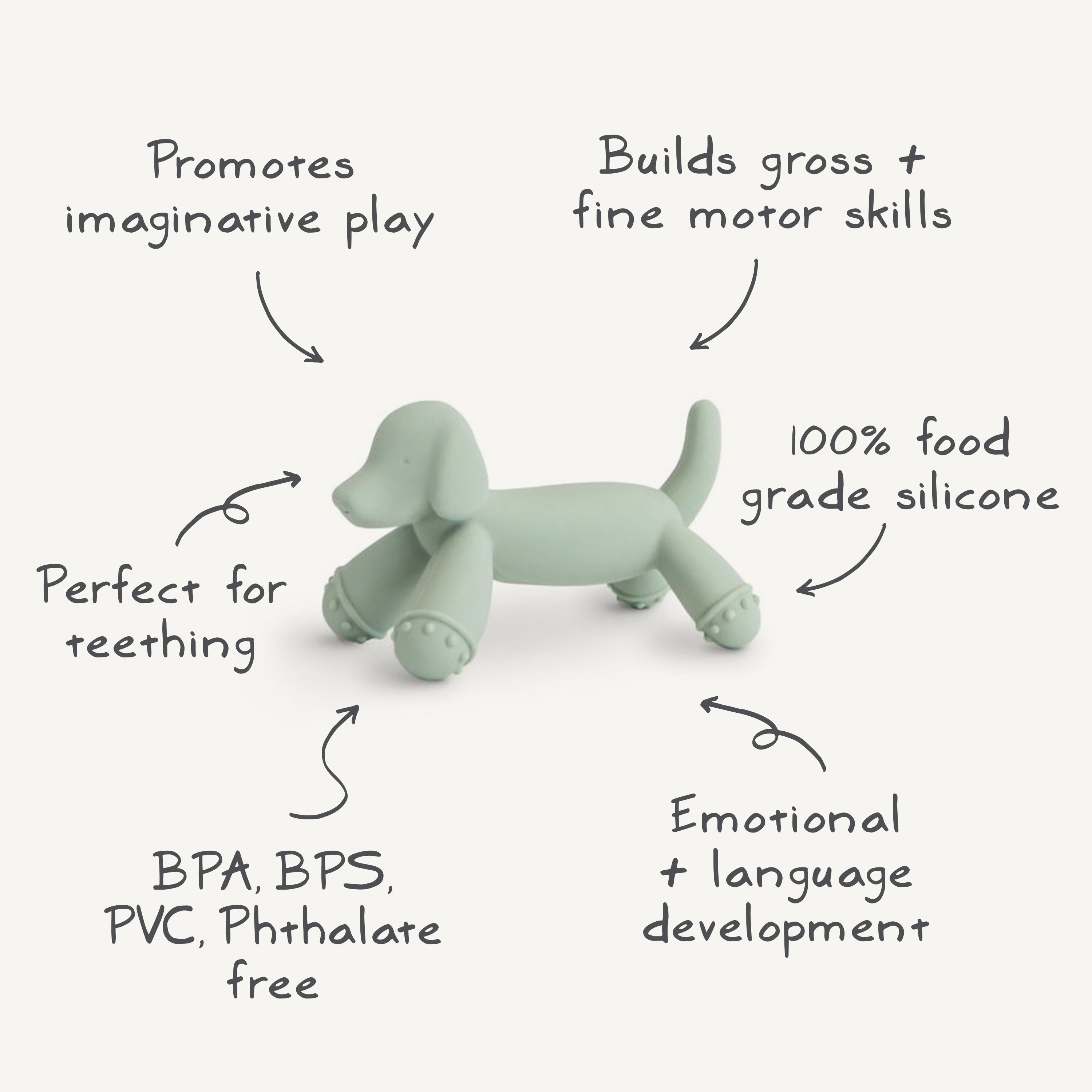 Image of Dog Figurine Teether