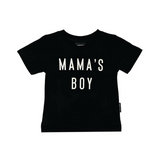 97 Design Co. - Mama's Boy - Black Kids Tee, Toddler T-shirt, Mother's Day