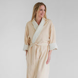 Essential Terry Cloth Spa Robe - Stone