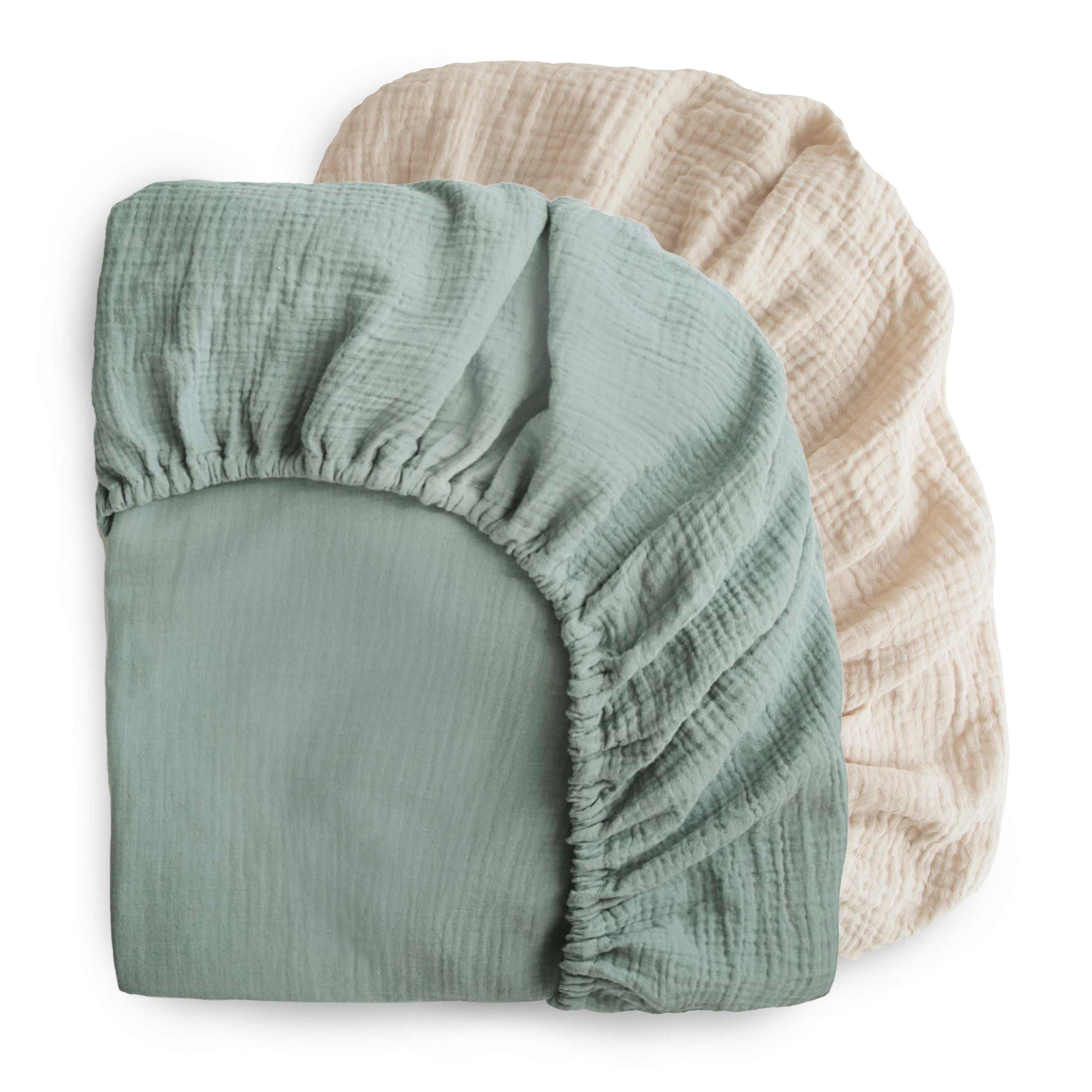 Image of Extra Soft Muslin Crib Sheet - 2 Pack