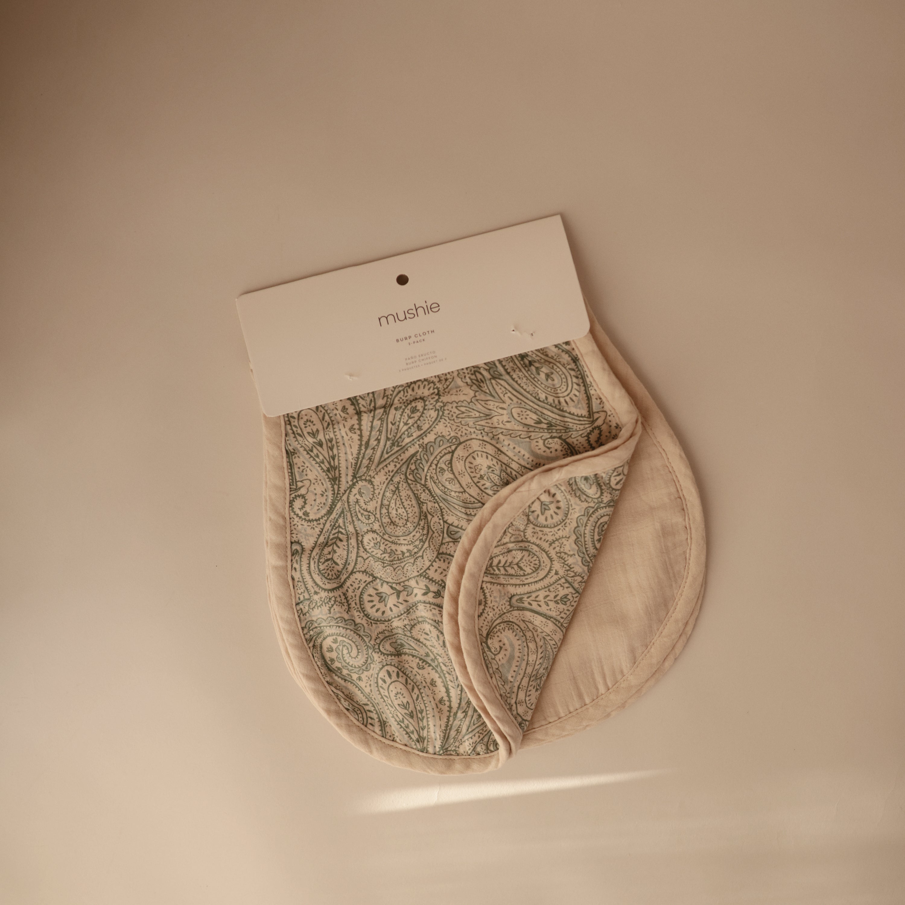 Image of Organic Cotton Muslin Burp Cloth 2-Pack