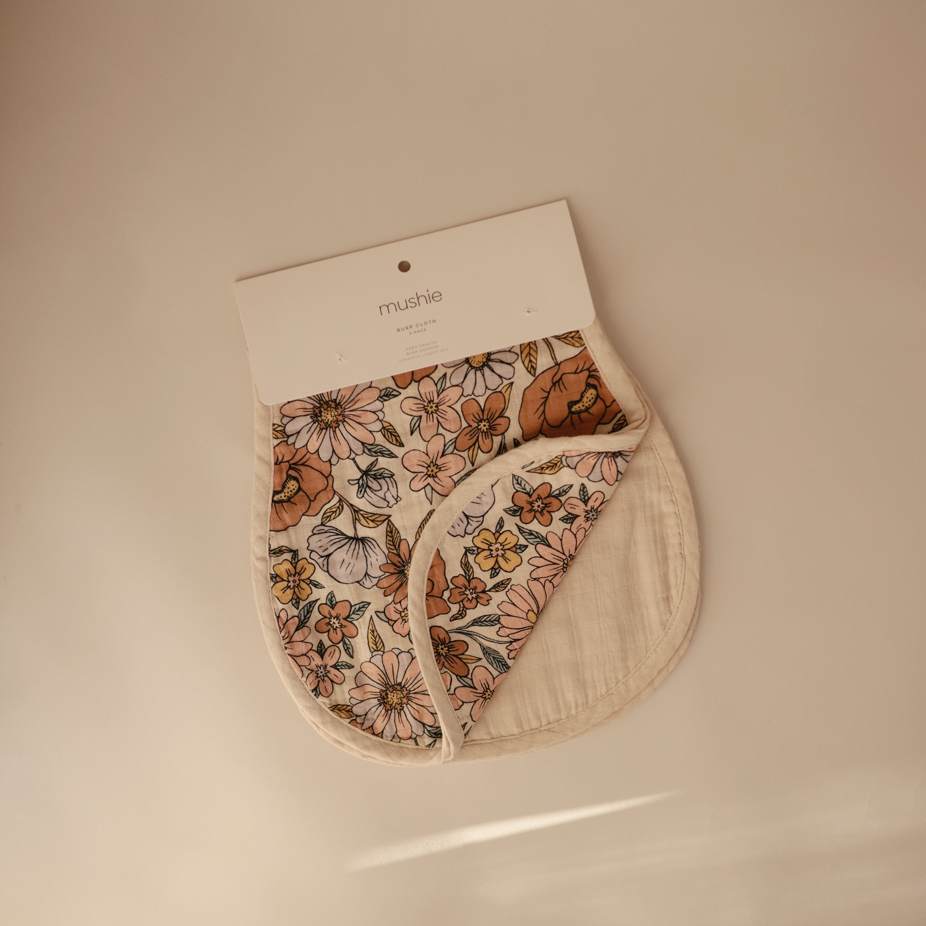 Image of Organic Cotton Muslin Burp Cloth 2-Pack