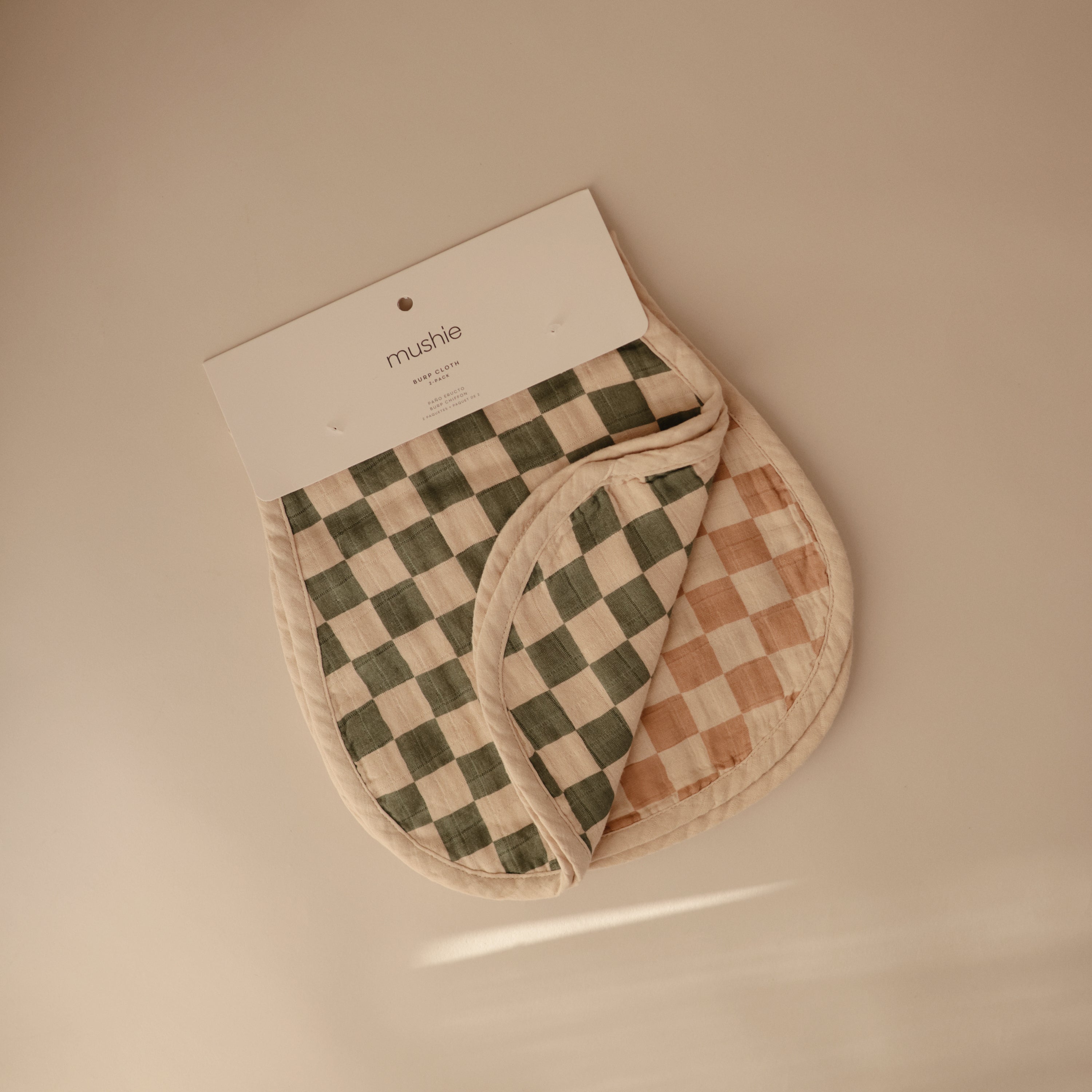 Image of Organic Cotton Muslin Burp Cloth 2-Pack