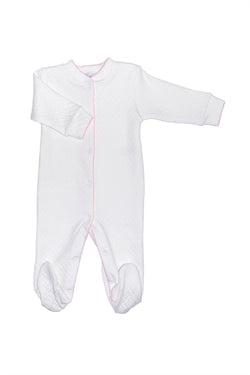 Image of Basket Weave Baby Footie