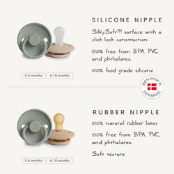 Image of FRIGG Rope Natural Rubber Pacifier 2-Pack