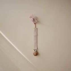 Image of Linen Pacifier Clip 2-Pack