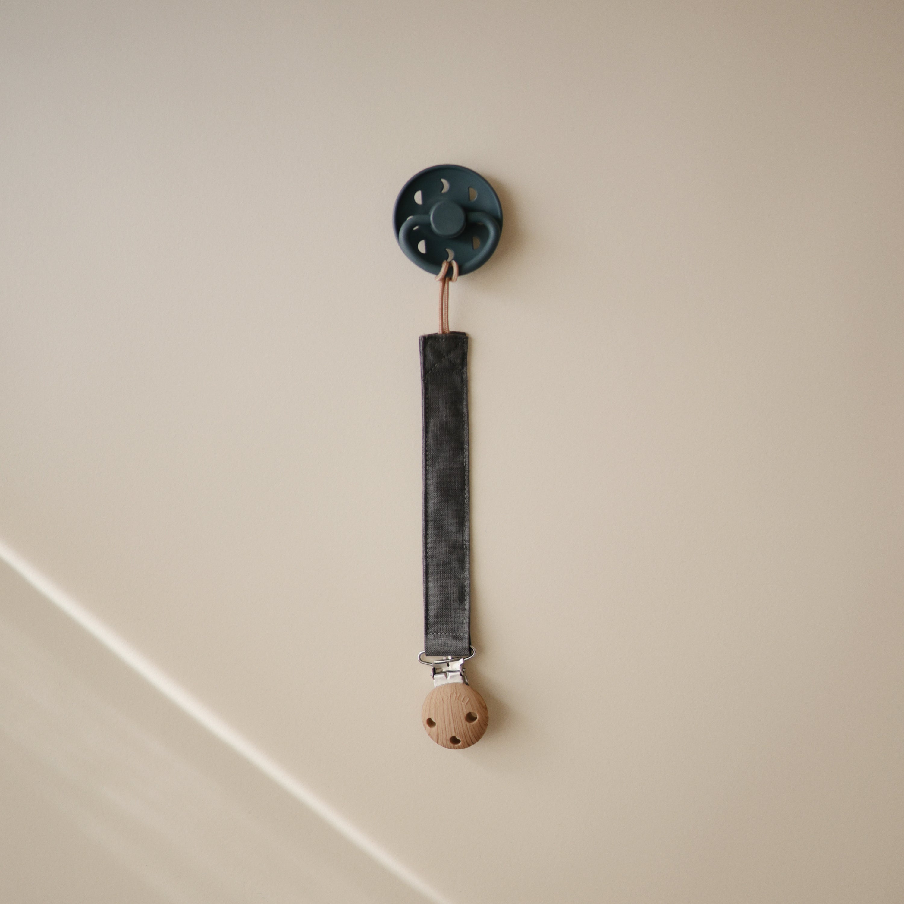 Image of Linen Pacifier Clip 2-Pack