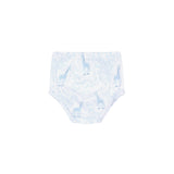 Blue Giraffe Print Diaper Cover Set