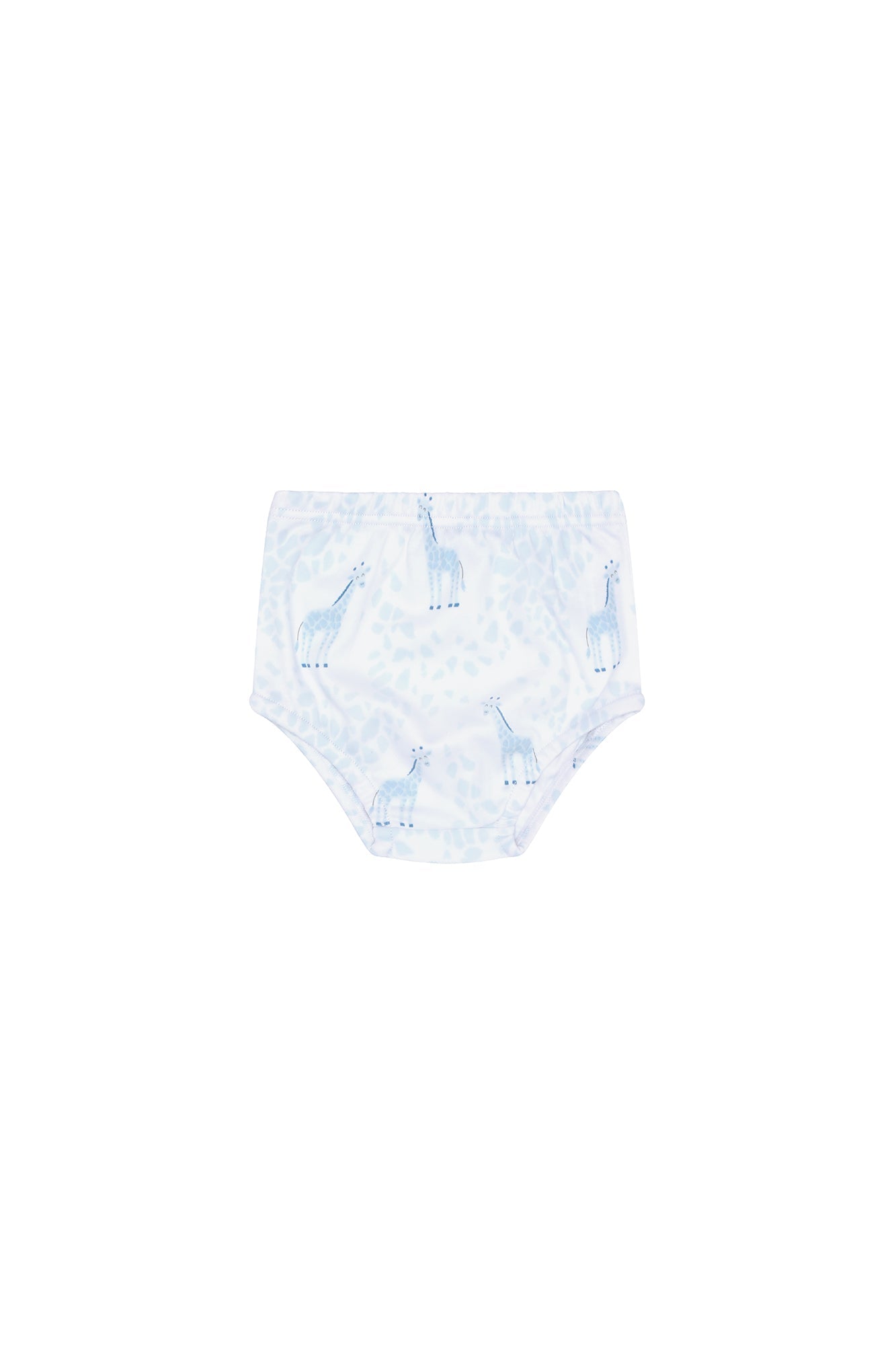 Image of Blue Giraffe Print Diaper Cover Set