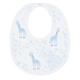 Blue Giraffe Print Bib