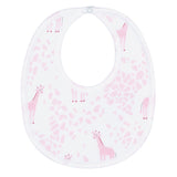 Pink Giraffe Print Bib