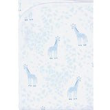 Blue Giraffe Print Blanket