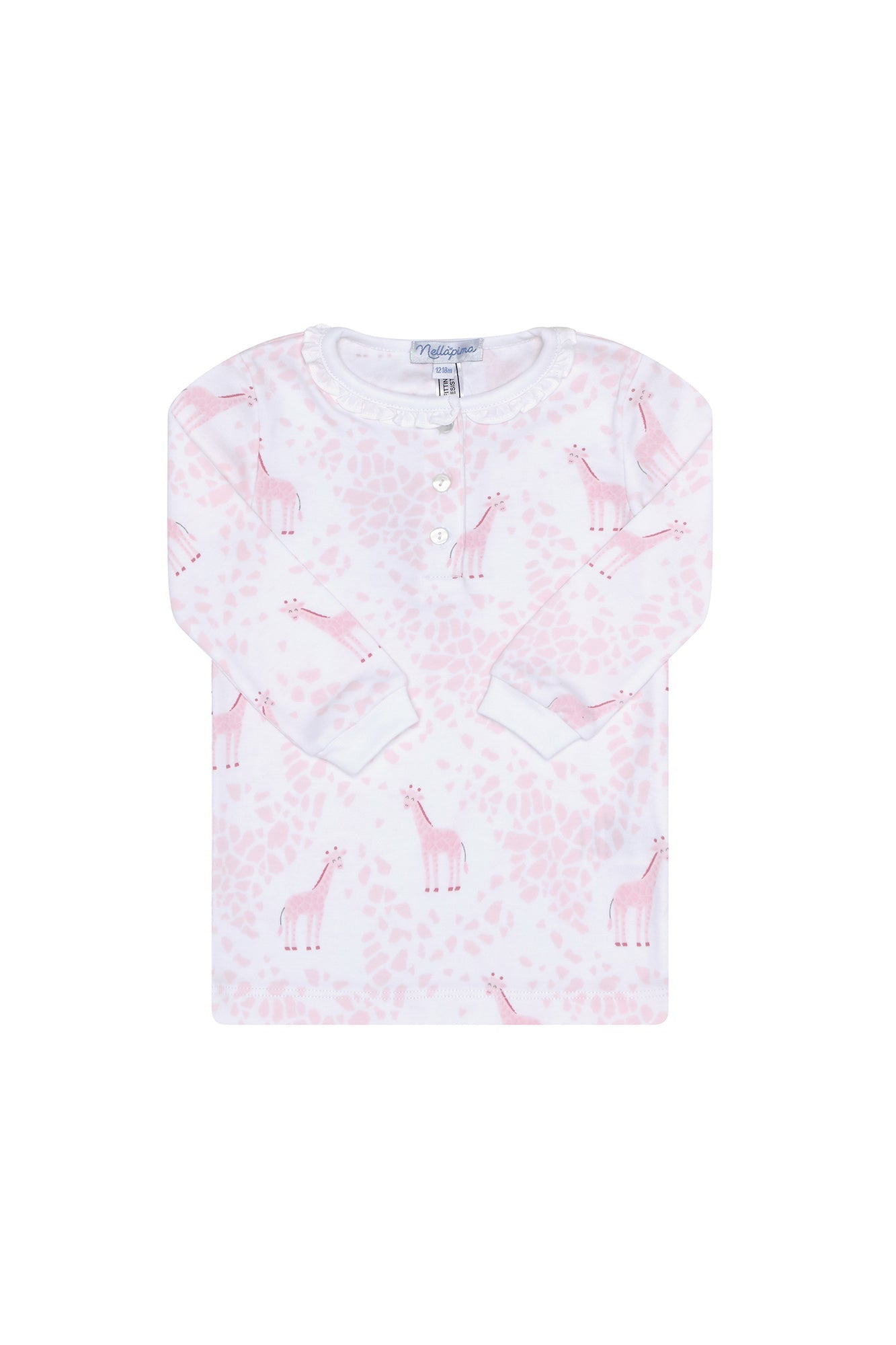 Image of Pink Giraffe Print Pajama
