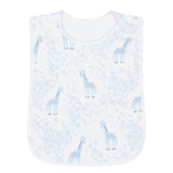 Blue Giraffe Print Feeding Bib