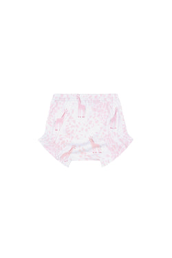 Image of Pink Giraffe Print Diaper Cover Set