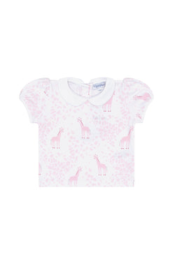 Image of Pink Giraffe Print Diaper Cover Set