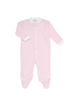 Image of Pink Gingham Zipper Footie