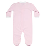 Pink Gingham Zipper Footie