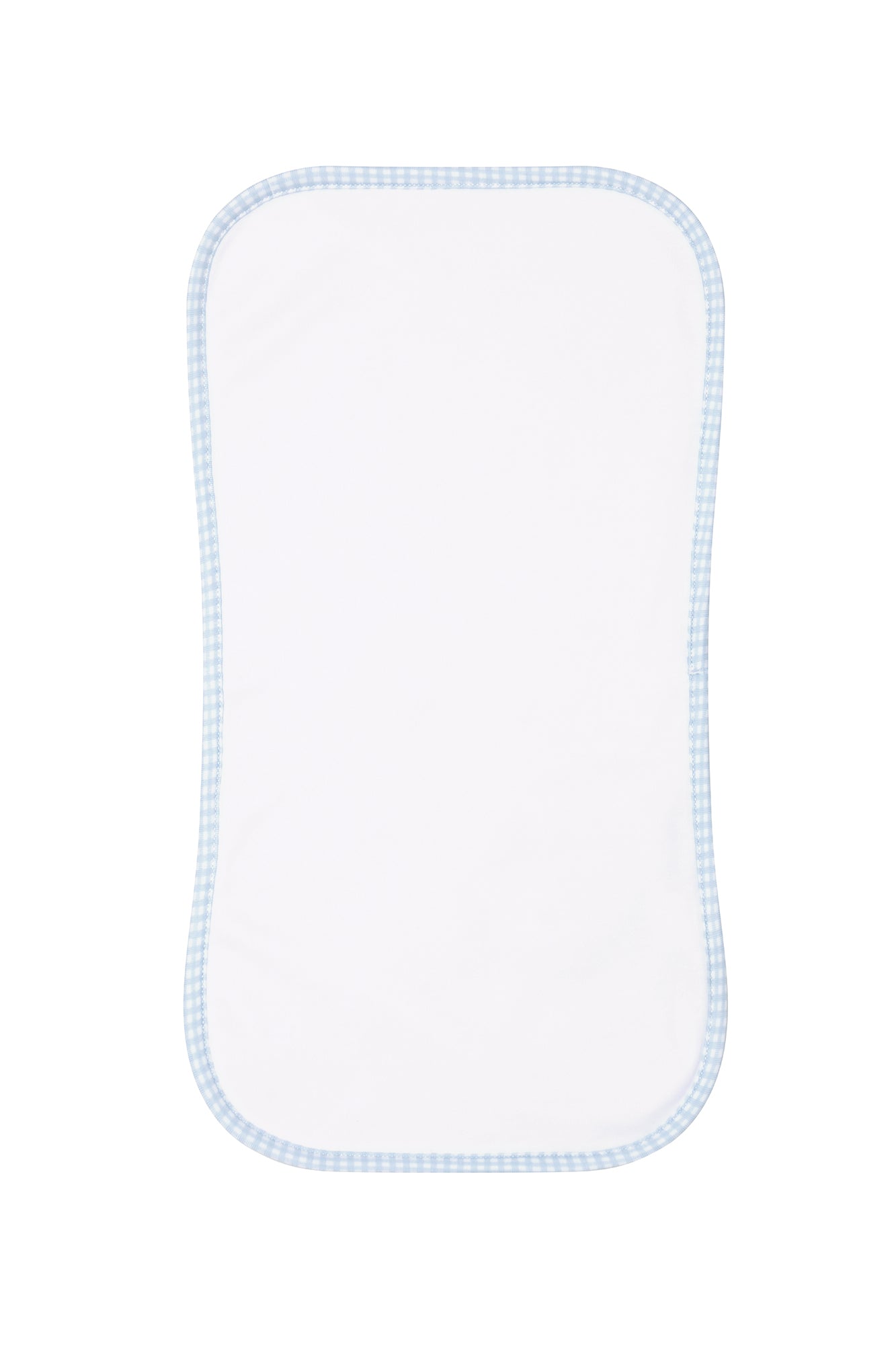 Image of Blue Gingham Burp Cloth