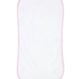 Pink Gingham Burp Cloth