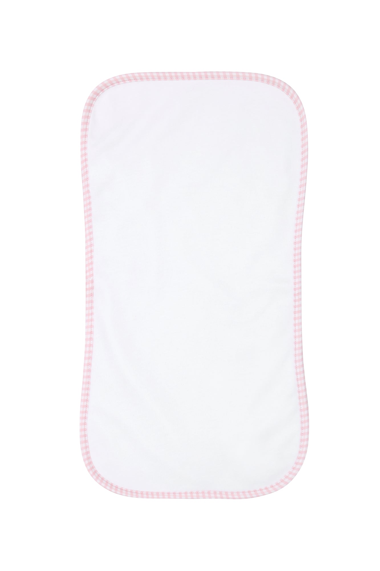 Image of Pink Gingham Burp Cloth