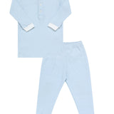 Blue Gingham Baby Pajamas