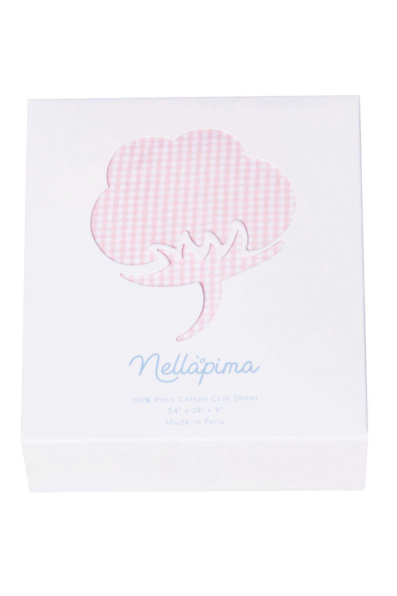 Image of Pink Gingham Crib Sheets