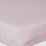 Pink Gingham Crib Sheets