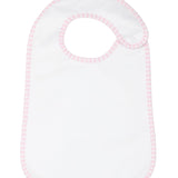 Pink Gingham Feeding Bib