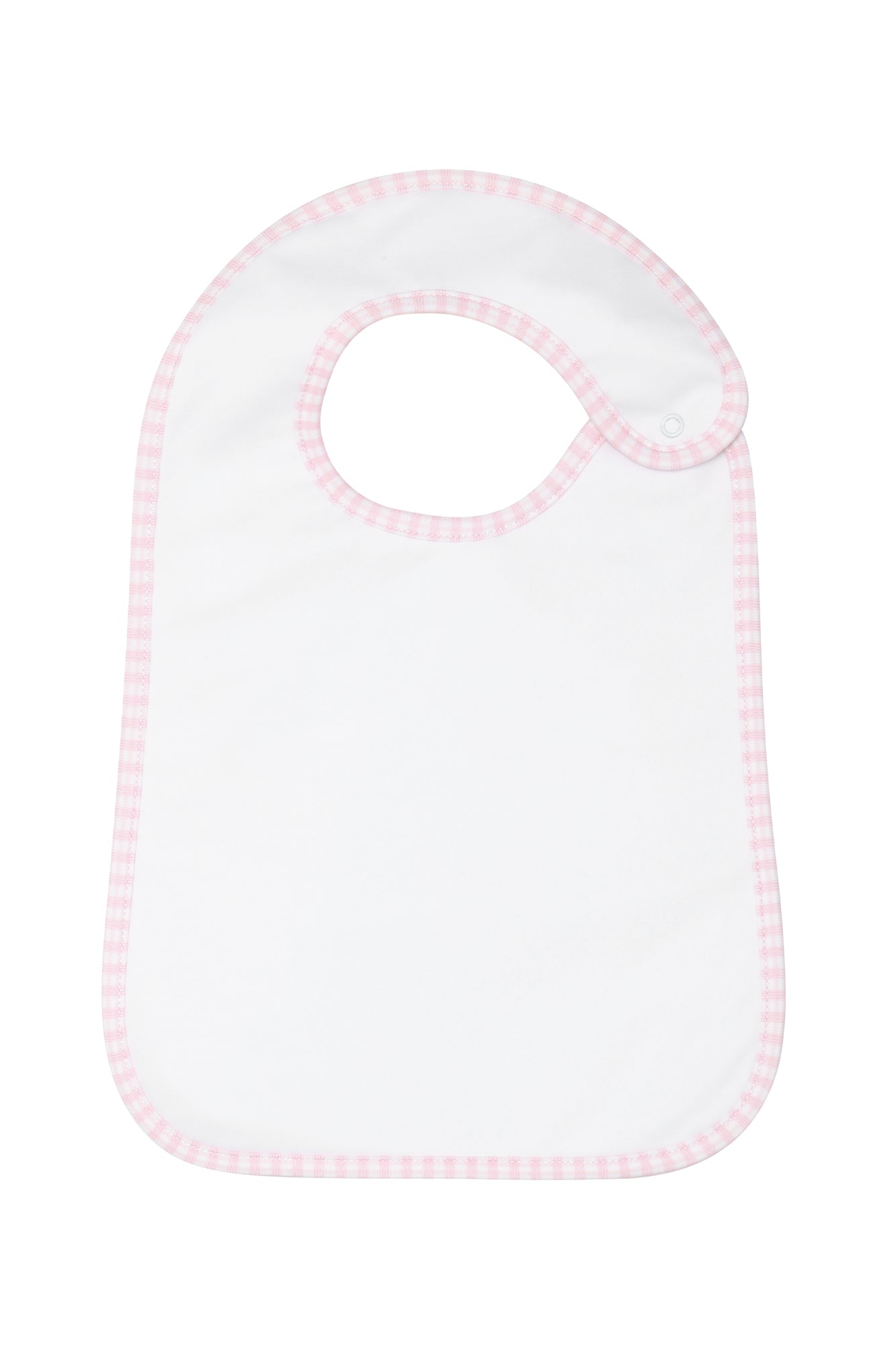 Image of Pink Gingham Feeding Bib