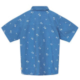 Palm Print Shirt - Blue