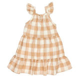 Gingham Dress - Caramel