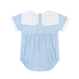 Blue Gingham Baby Bubble