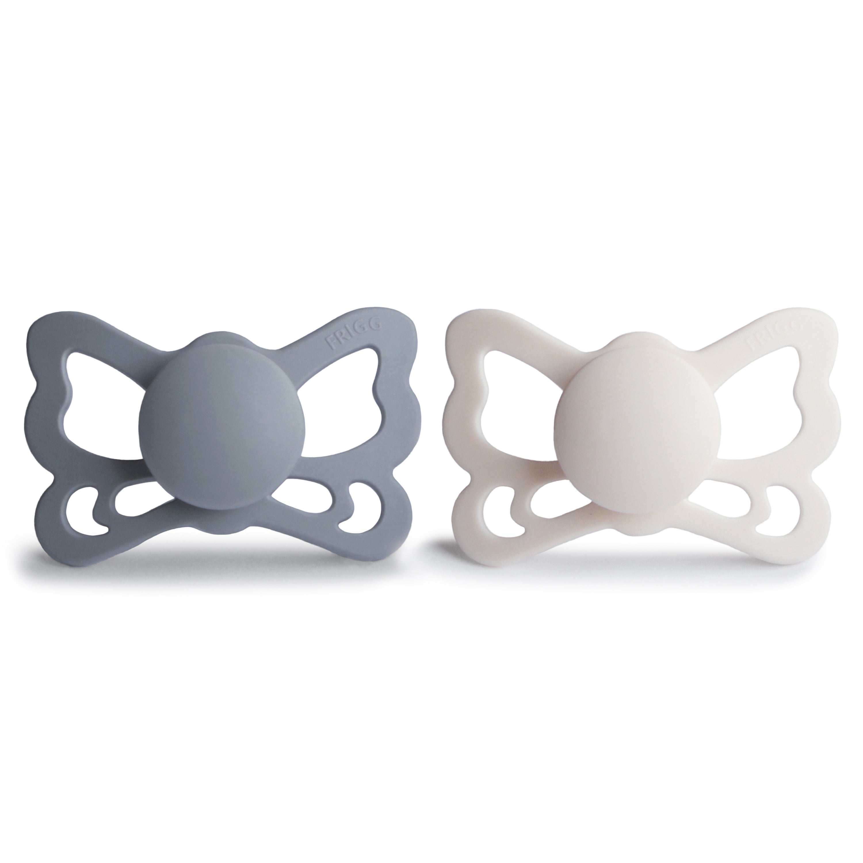 Image of FRIGG Butterfly Anatomical Silicone Pacifier 2-Pack (6-18 Months)