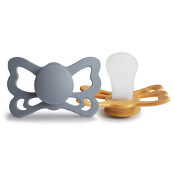 Image of FRIGG Butterfly Anatomical Silicone Pacifier 2-Pack (6-18 Months)
