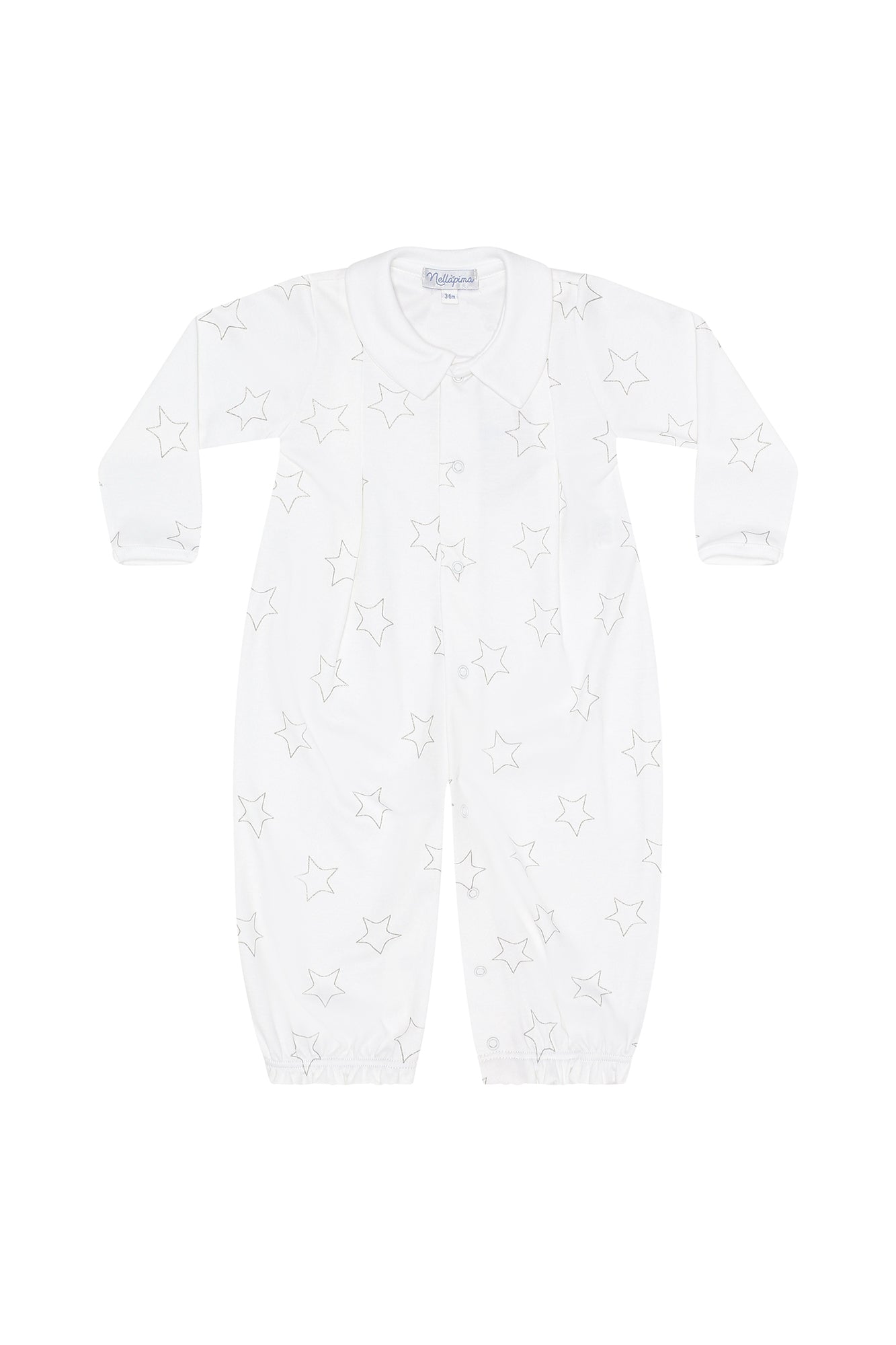 Image of Grey Stars Print Converter Gown