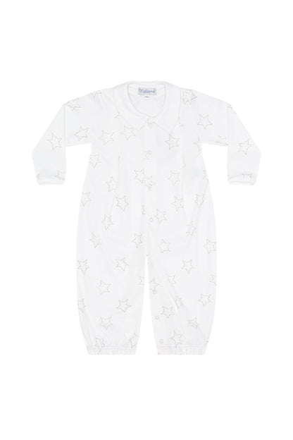 Grey Stars Print Converter Gown