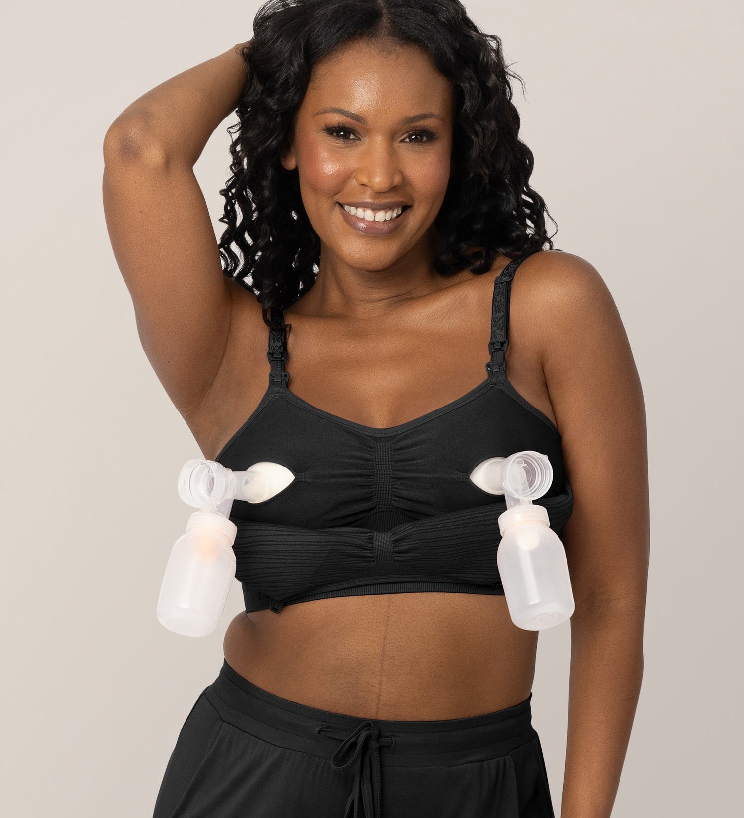 Sublime® Hands-Free Pumping & Nursing Bra | Black