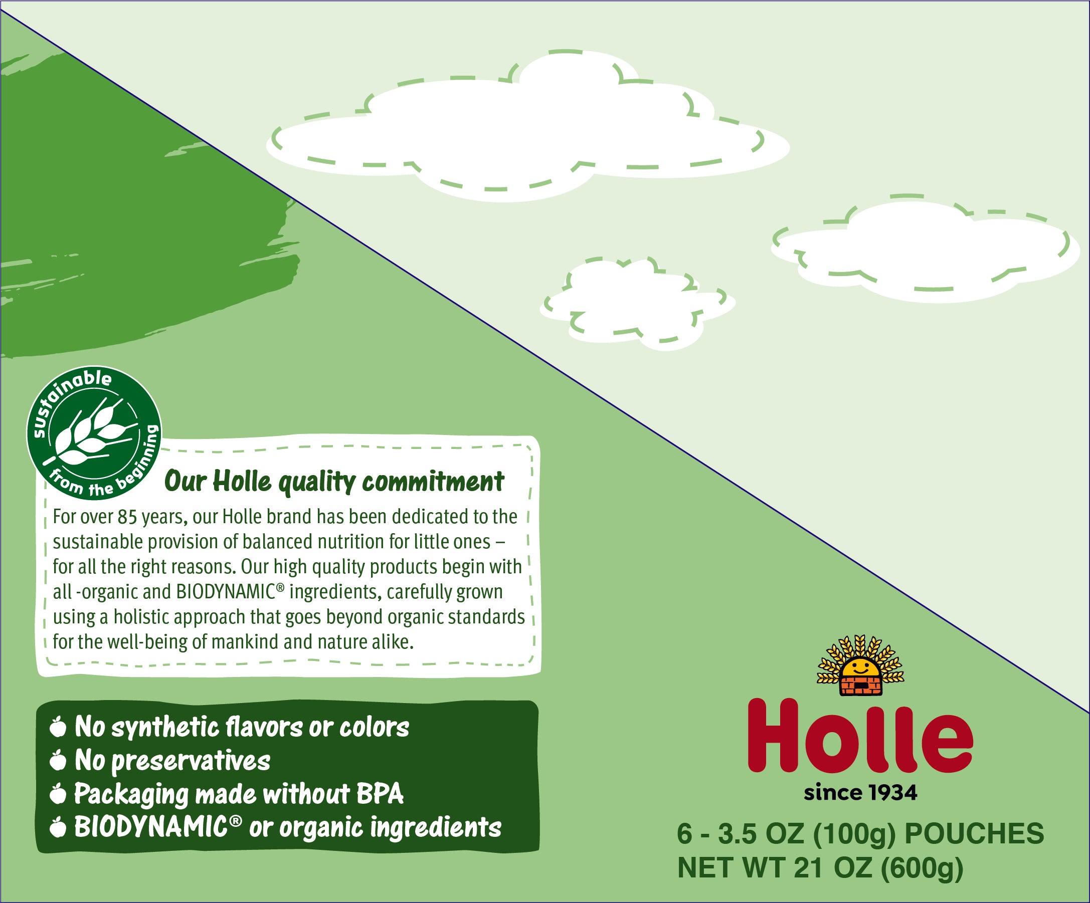 Image of Holle Baby Food Pouches - Organic Veggie Puree - Veggie Bunny