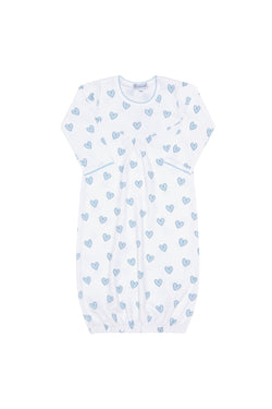Image of Blue Heart Print Gown